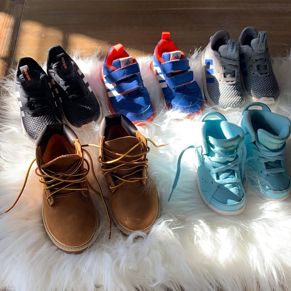 Toddler size 7 sneakers and boots